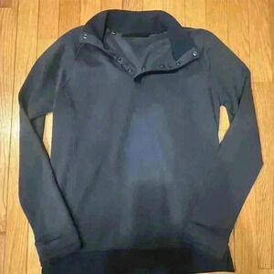 Under Armour ColdGear Kids XL Blue Mock Neck Half-Zip Long Sleeve Shirt Unisex